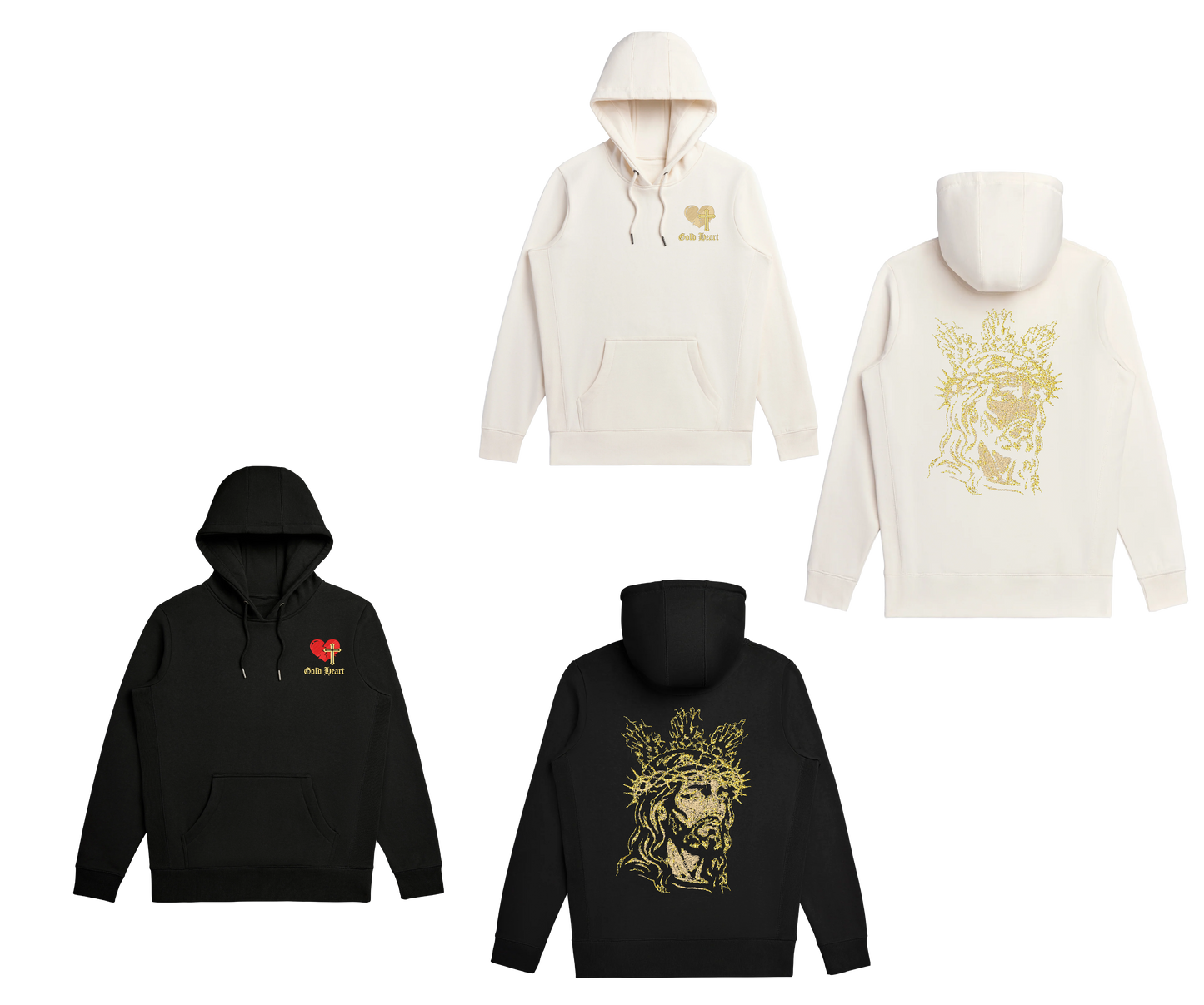 Gold Heart "Crowned King" Hoodie