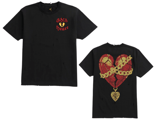 Gold Heart "Mended Gold Tee'