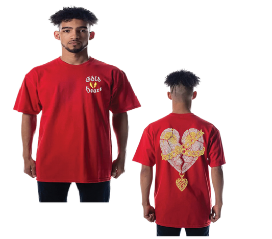 Gold Heart "Mended Gold Tee"